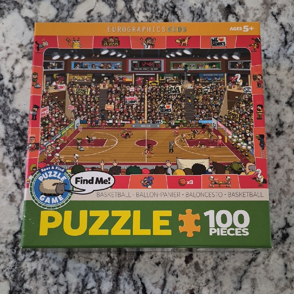 Eurographics Kids Basketball Arena Puzzle - 100 Pieces
